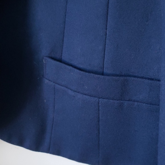 Vintage 1980s Navy Pendleton Wool Blazer Jacket - Picture 4 of 7